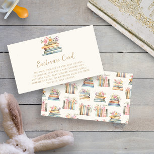 A New Chapter Books Baby Shower Enclosure Card