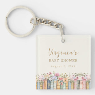 A New Chapter Books Baby Shower Key Ring
