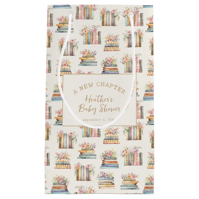 A New Chapter Books Baby Shower Small Gift Bag (Front)