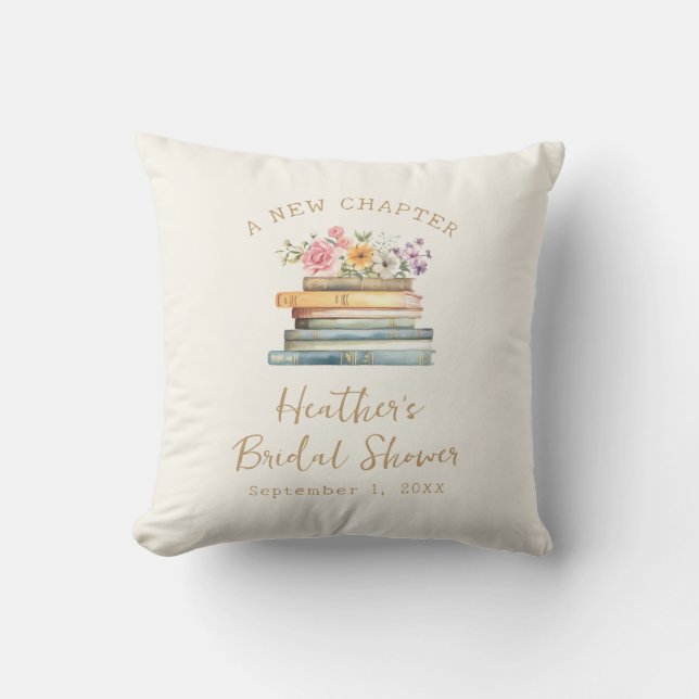 A New Chapter Books Bridal Shower Cushion (Front)