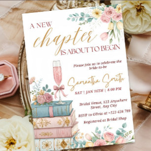 A New Chapter Bridal Shower Invitation Template
