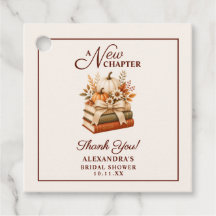 A New Chapter Fall Pumpkin Books Bridal Shower