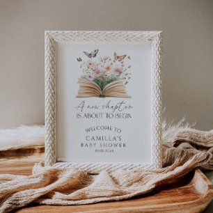 A New Chapter Is About To begin Shower Welcome Poster