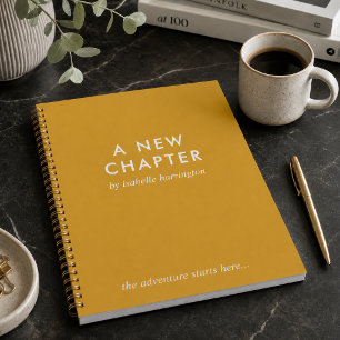 A New Chapter   Mustard Gold Novel Style Journal
