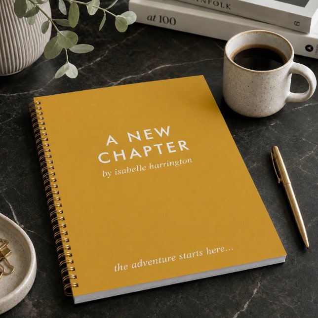 A New Chapter | Mustard Gold Novel Style Journal (Creator Uploaded)
