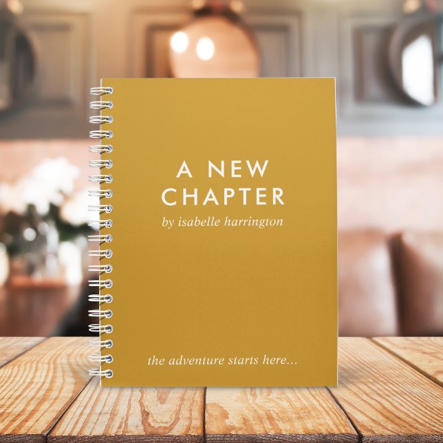 A New Chapter | Mustard Gold Novel Style Journal (Creator Uploaded)