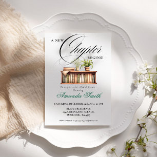 A New Chapter Story Book Bridal Shower Invitation
