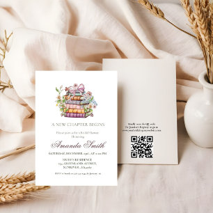 A New Chapter Story Book Bridal Shower Invitation