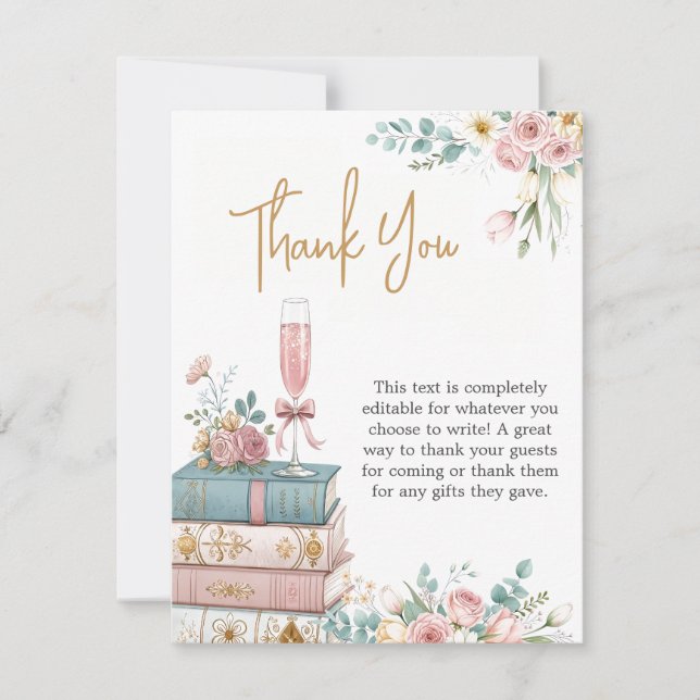 A New Chapter Thank You Card (Front)