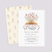 A New Chapter Wildflower Baby Shower Invitation