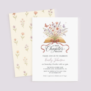 A New Chapter Wildflower Baby Shower Invitation