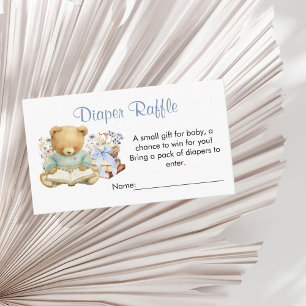 A New Chapter will soon Begin Diaper Raffle Enclosure Card