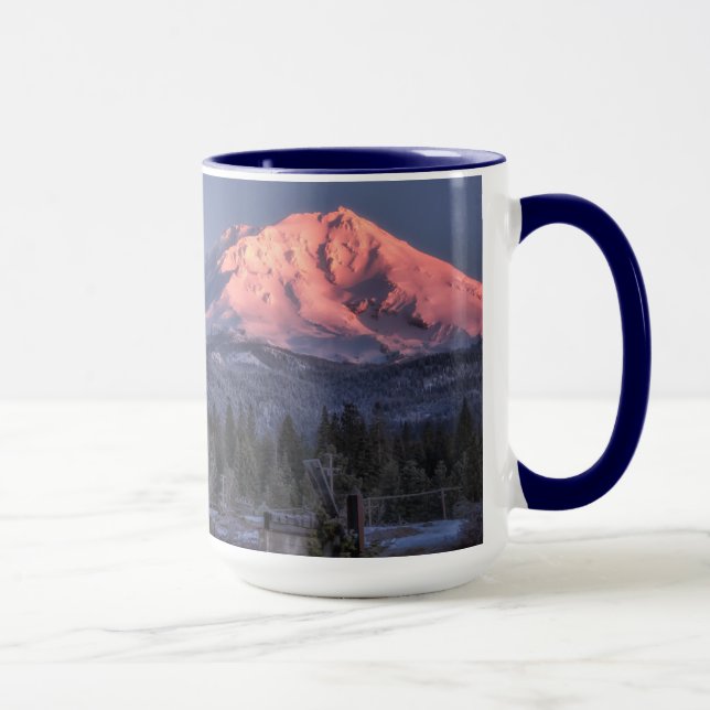 A New Day at an Old Site Mount Shasta McCloud Mill Mug (Right)