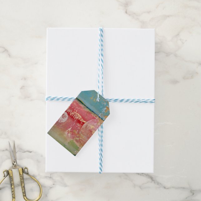 A New Day, Colourful Gift Tag (With Twine)