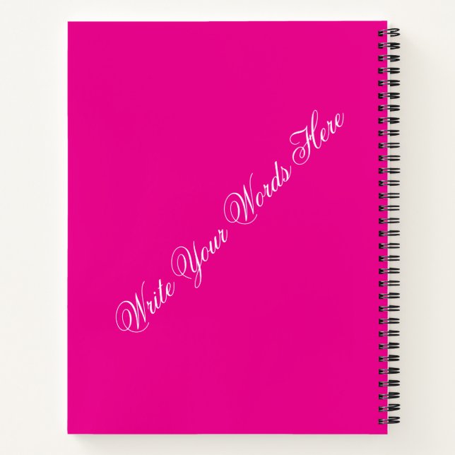 A New Day New Step Modern Notebook (Back)