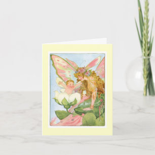 A New Fairy Princess Baby Shower Card