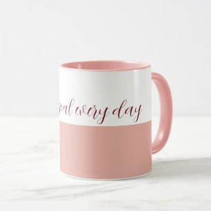 A new goal every day White Blush Tasse Mug