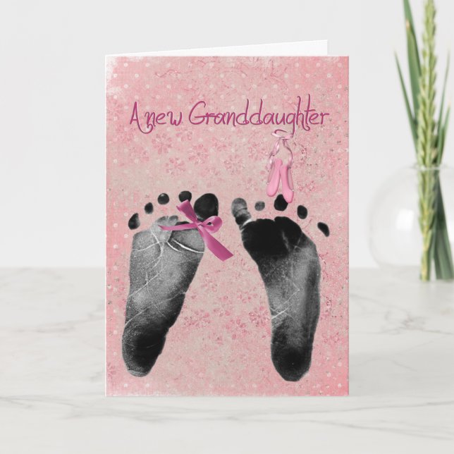 A New Granddaughter Card (Front)
