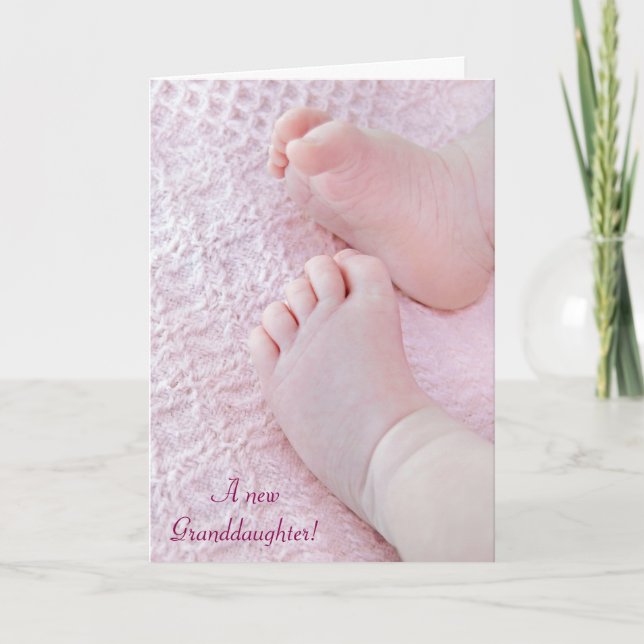 A New Granddaughter Card (Front)