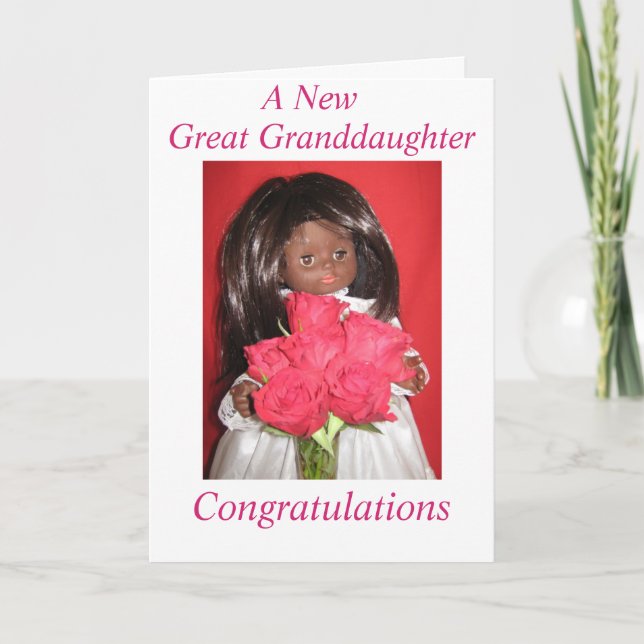 A New Great granddaughter Card (Front)