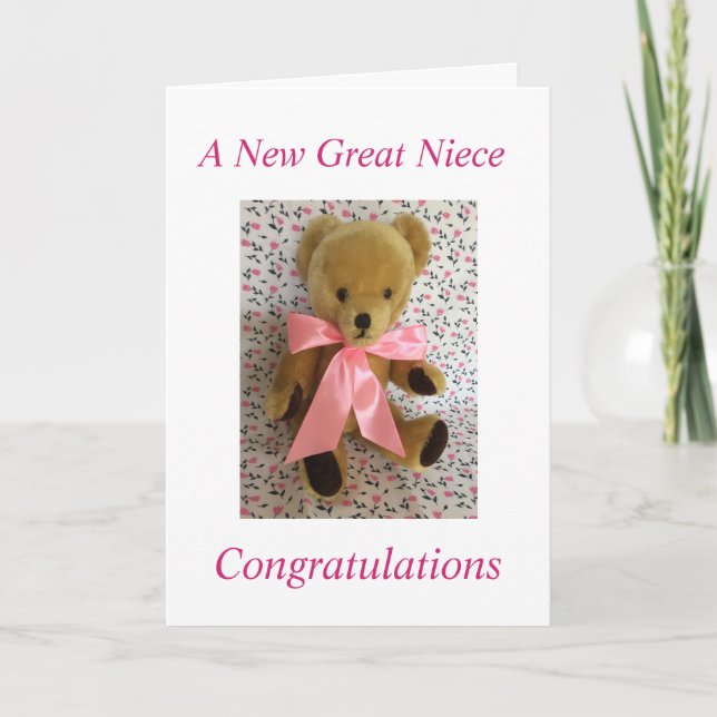 A New Great niece Card (Front)