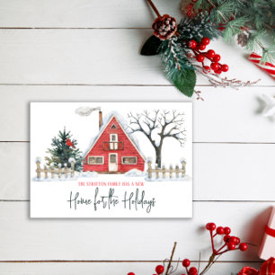 A New Home for the Holidays, Cottage Moving  Postcard