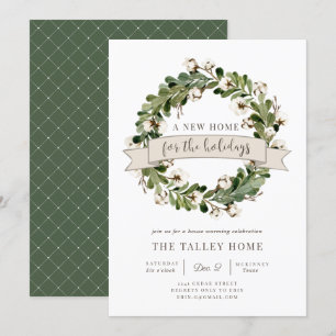 A New Home For The Holidays   Housewarming Party Invitation