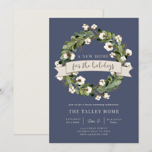 A New Home For The Holidays   Housewarming Party Invitation