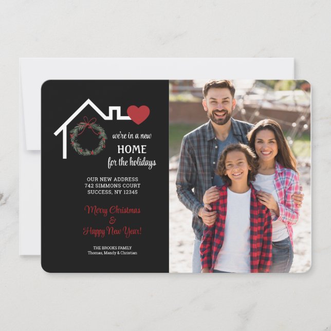 A New Home For The Holidays Photo Holiday Card (Front)