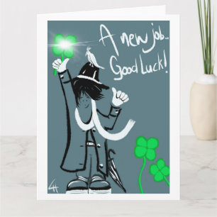 A new job, Good Luck! Card