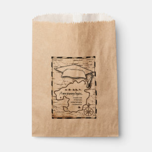 A New Journey Map Graduation Guest Thank You Favour Bags