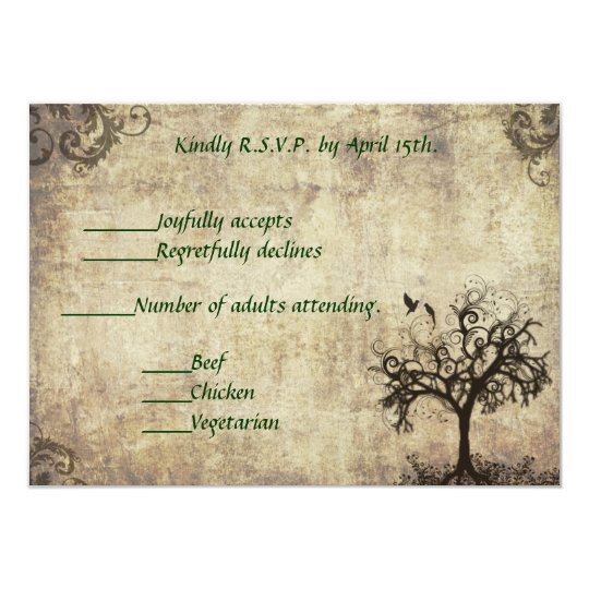 A New Life Begins Today RSVP Invitation