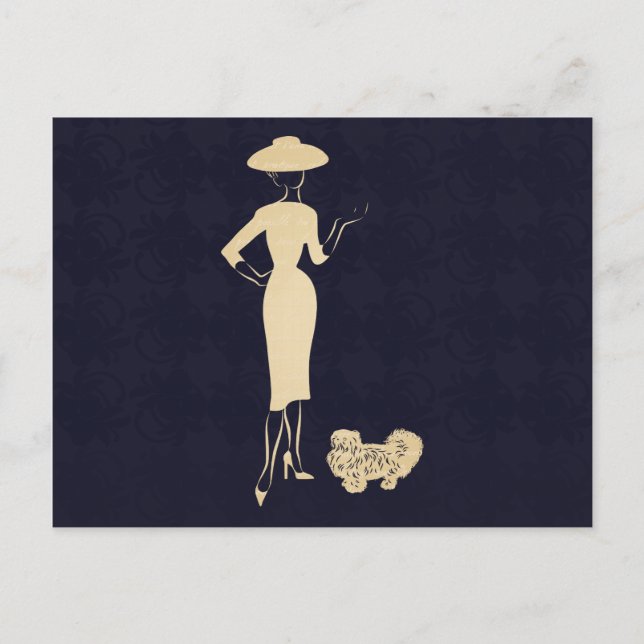 A New Look Vintage 1950s Fashion Postcard (Front)