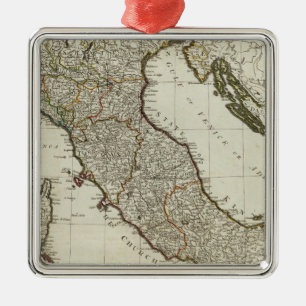 A new map of Italy with the islands of Sicily Metal Tree Decoration