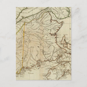 A New Map of Nova Scotia, and Cape Breton Island Postcard