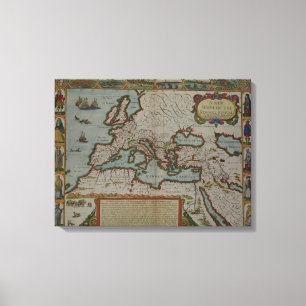 A New Map of the Roman Empire Canvas Print