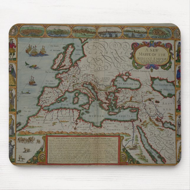 A New Map of the Roman Empire Mouse Mat (Front)