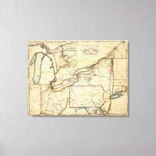 A New Map Of The Seat Of War Canvas Print