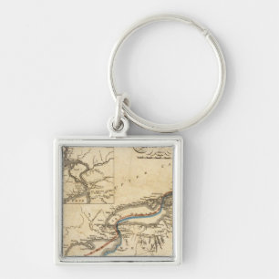 A New Map Of The Seat Of War Key Ring