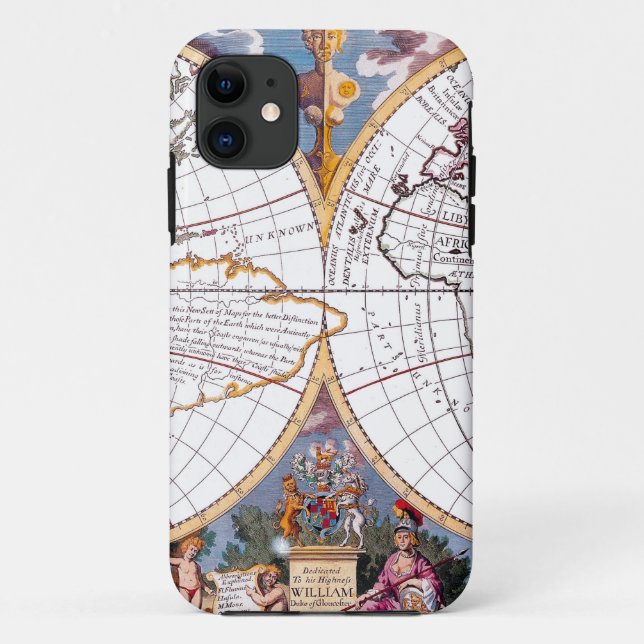 A New Map Of The Terraqueous Globe iPhone 5 Case (Back)