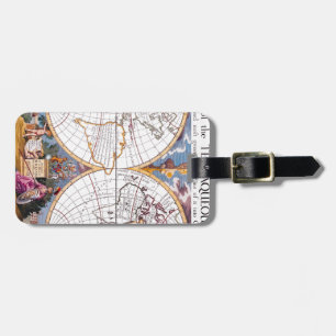 A New Map Of The Terraqueous Globe Luggage Tag
