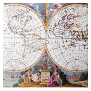 A New Map Of The Terraqueous Globe Tile