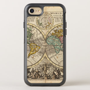 A new map of the whole world with trade winds OtterBox symmetry iPhone 8/7 case