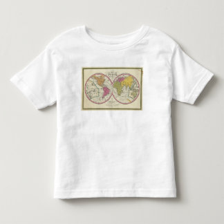A New Map Of The World on the Globular Projection Toddler T-Shirt