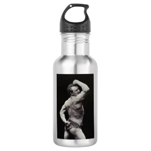 A New Pose by StrongMen Eugen Sandow Bodybuilding 532 Ml Water Bottle