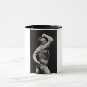 A New Pose by StrongMen Eugen Sandow Bodybuilding Mug