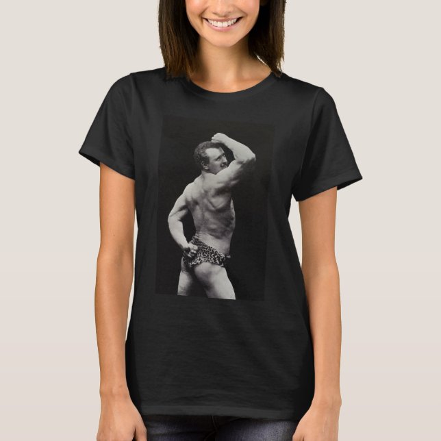 A New Pose by StrongMen Eugen Sandow Bodybuilding T-Shirt (Front)