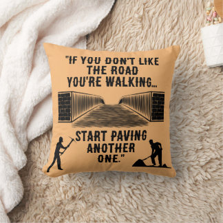 "A New Road" Throw Pillow