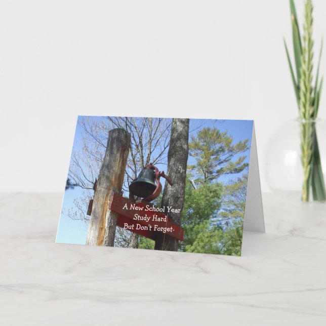 A New School Year-Bell Scene Card (Front)