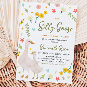 A New Silly Goose Baby Shower Invitation